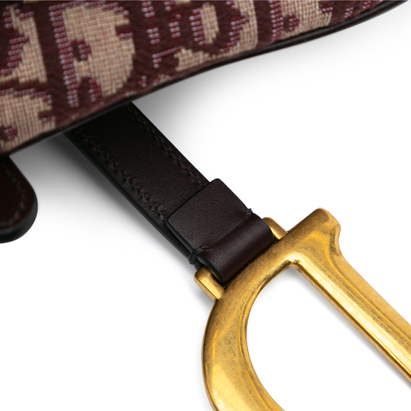 Pre-Loved Dior Oblique Canvas Saddle Bag - Picture 9 of 10